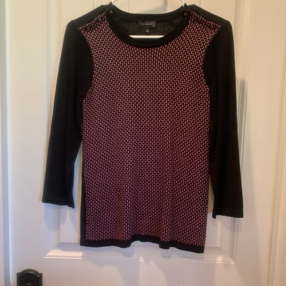 NWOT LIMITED Black and Red Sweater